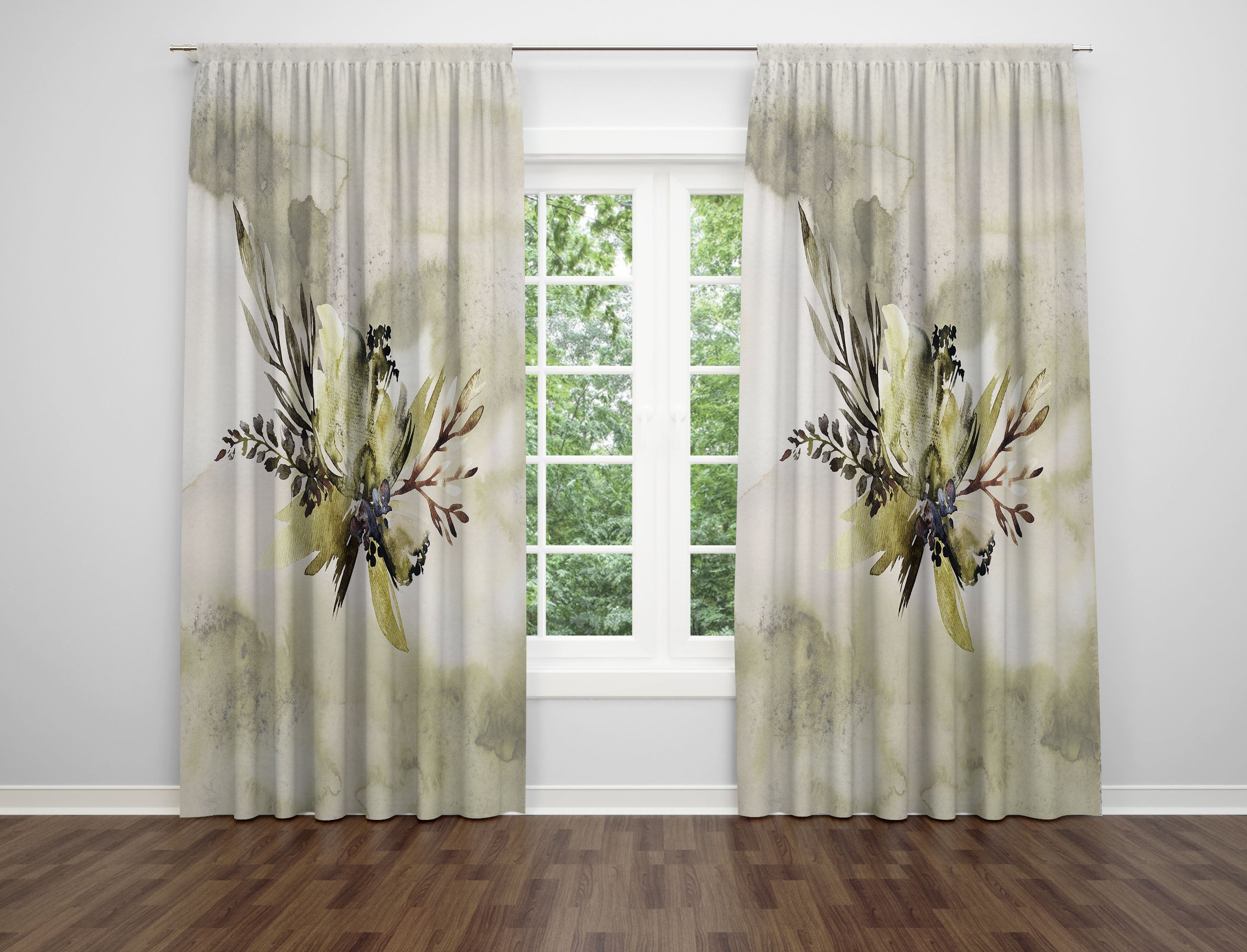 modern abstract, unique window curtains