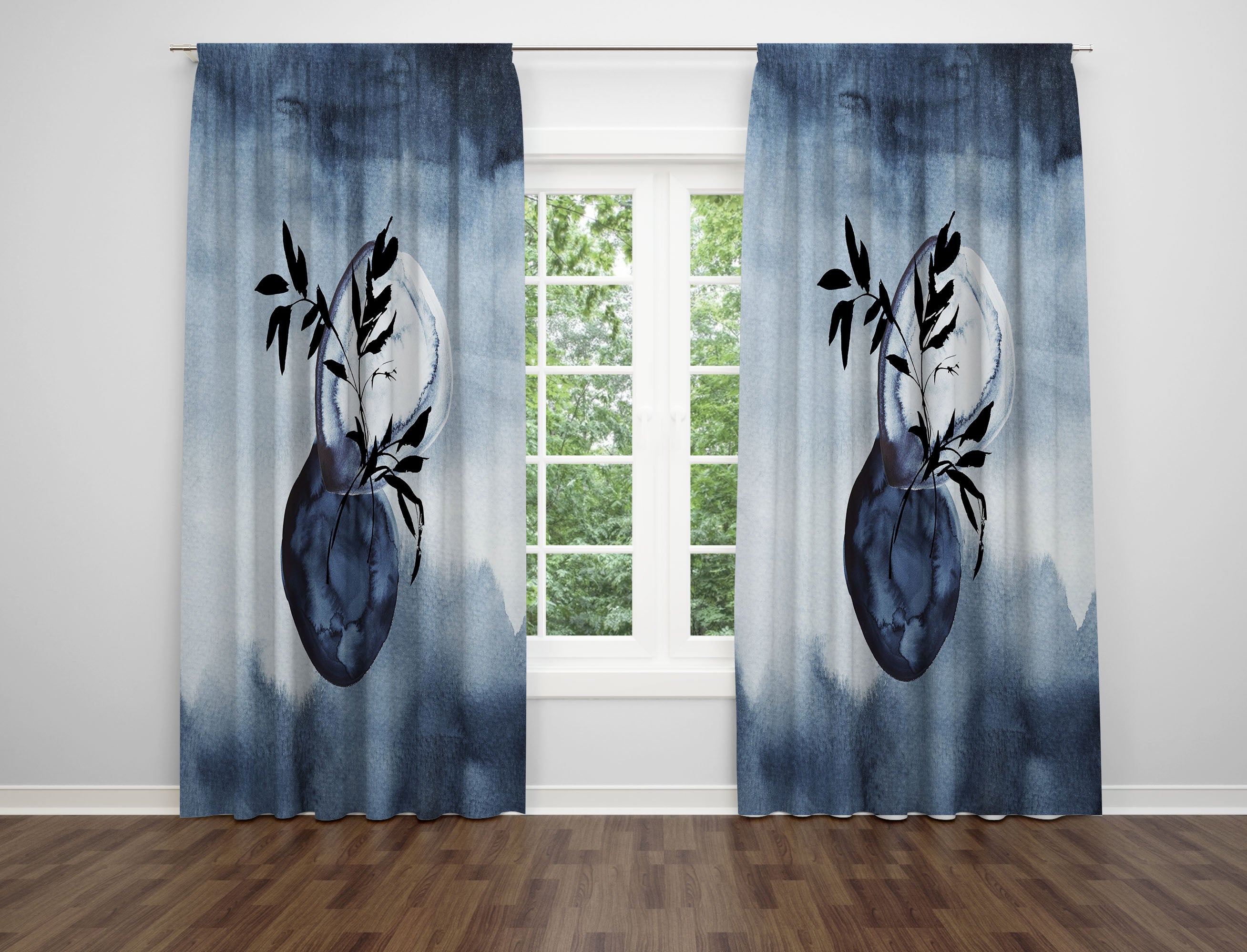 modern abstract, unique window curtains