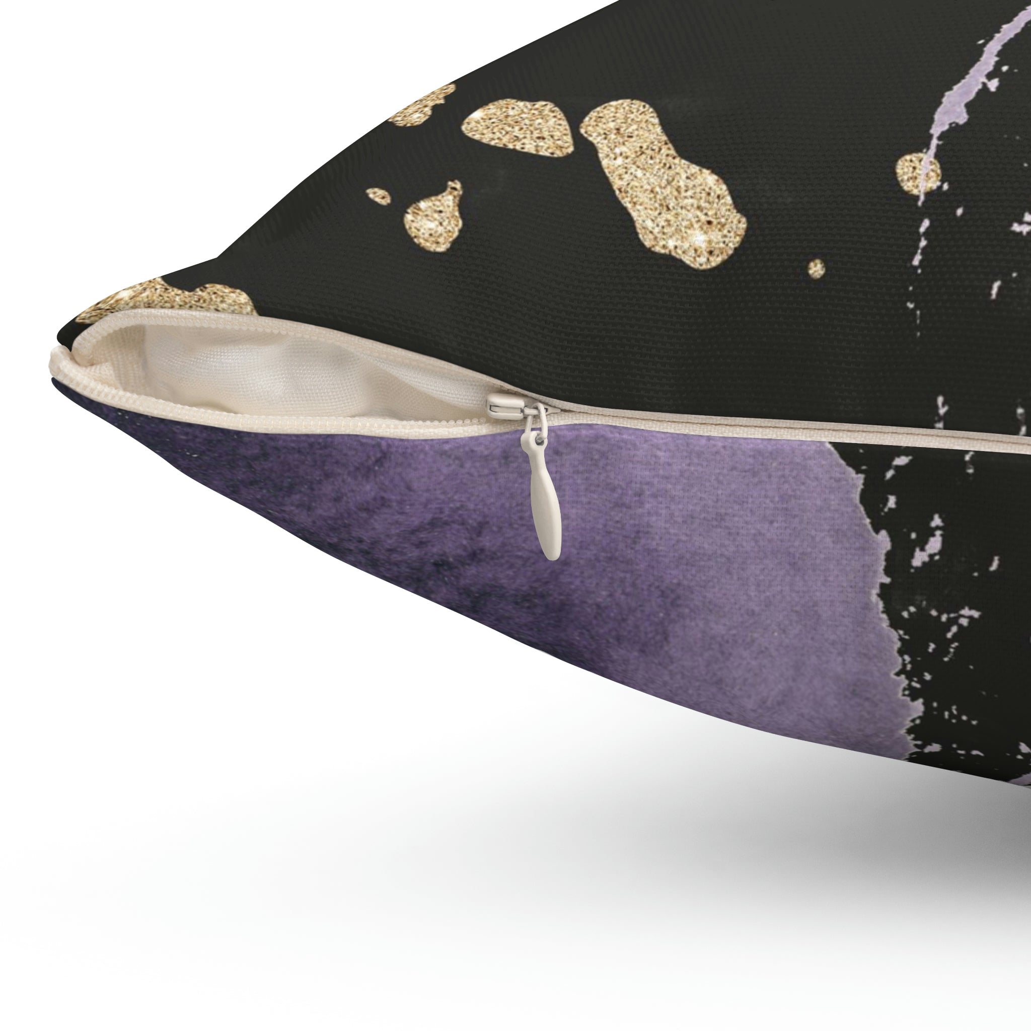 Abstract Pillow Cover | Black Lavender