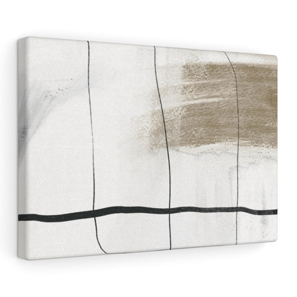 ABSTRACT WALL CANVAS ART | Brown Beige Black
