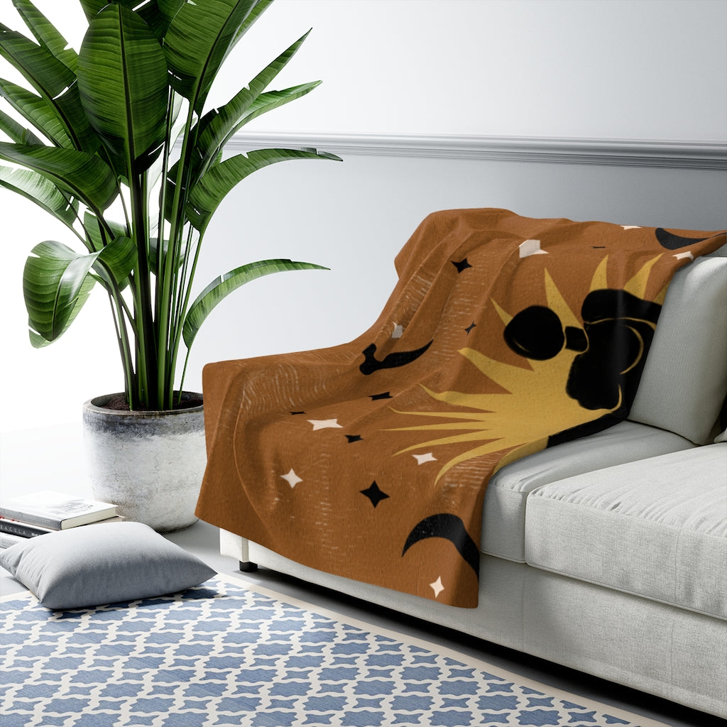 Brown Black, Bohemian Blanket