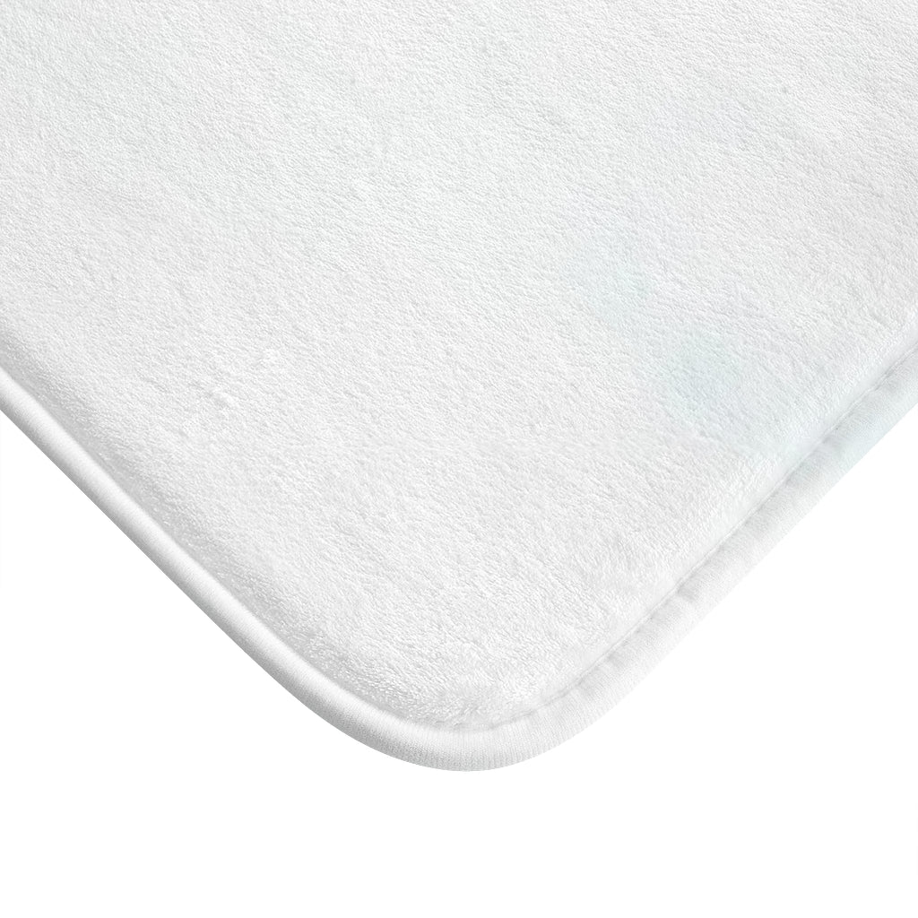 Cute Boho Bath Mat | BABY BLUE | WILD FLOWERS