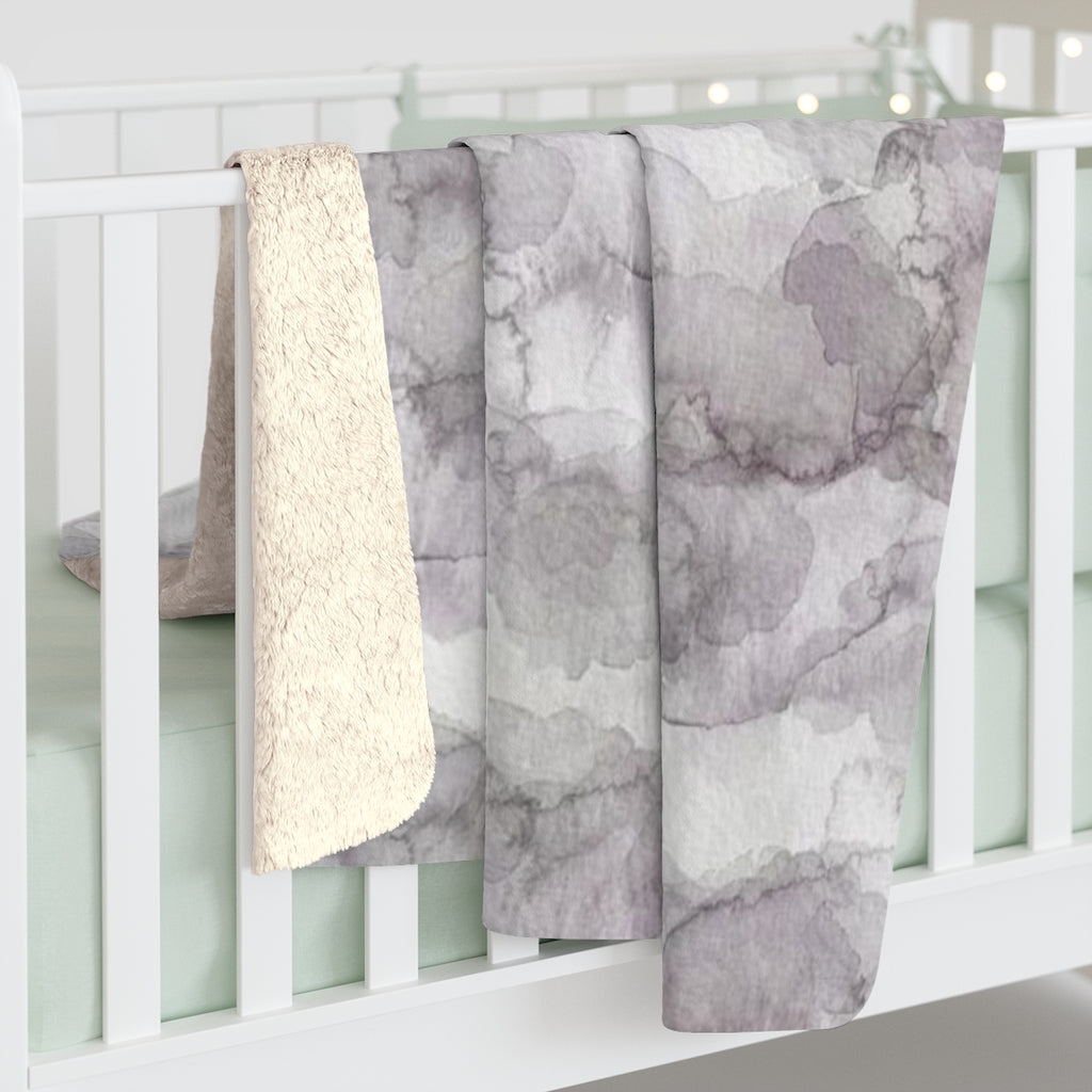 Clouds Comfy Blanket | Lavander Gray