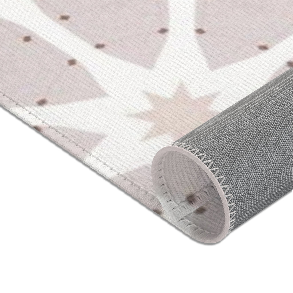 Geometric Area Rug | Beige Cream Pattern