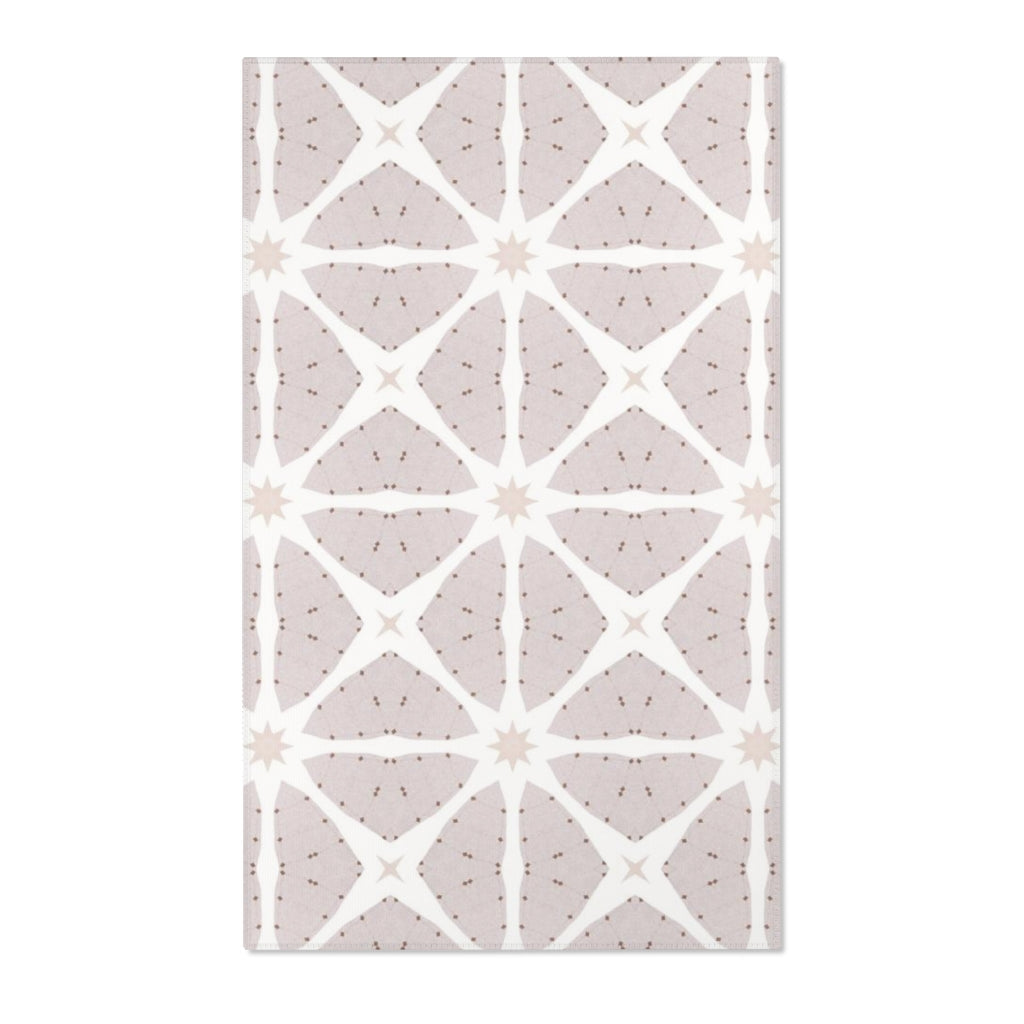 Geometric Area Rug | Beige Cream Pattern