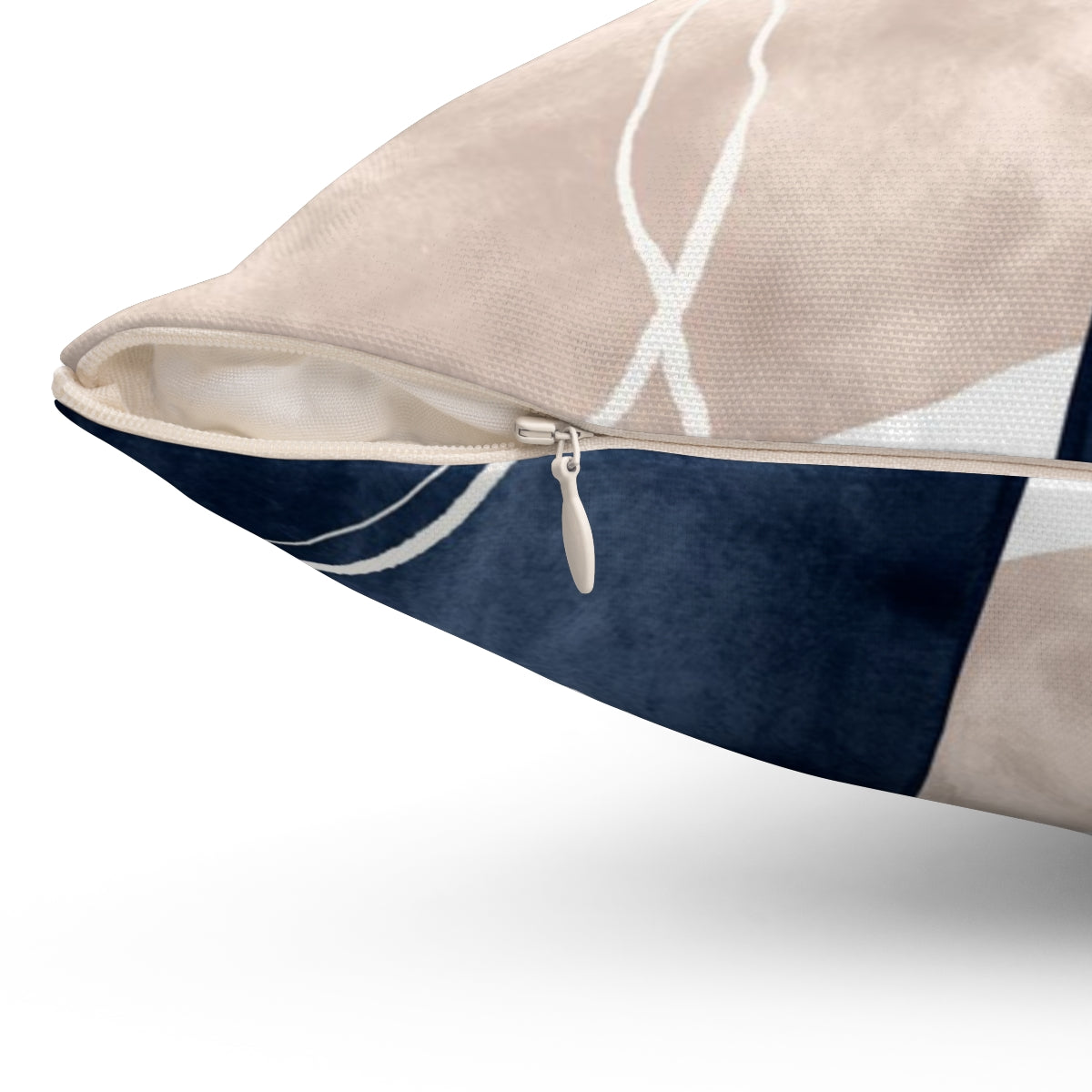 Abstract Pillow Cover | Rust Navy