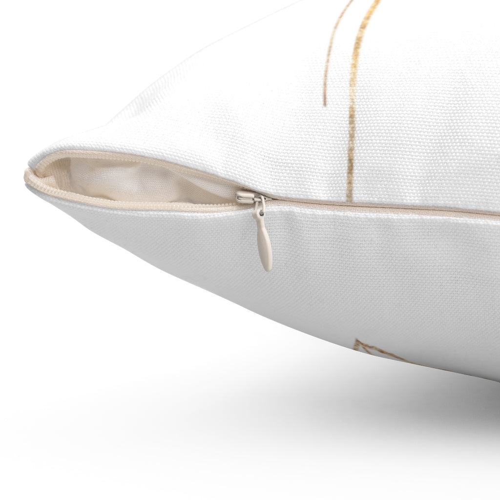 Abstract Boho Pillow Cover | Teal Blue Gold