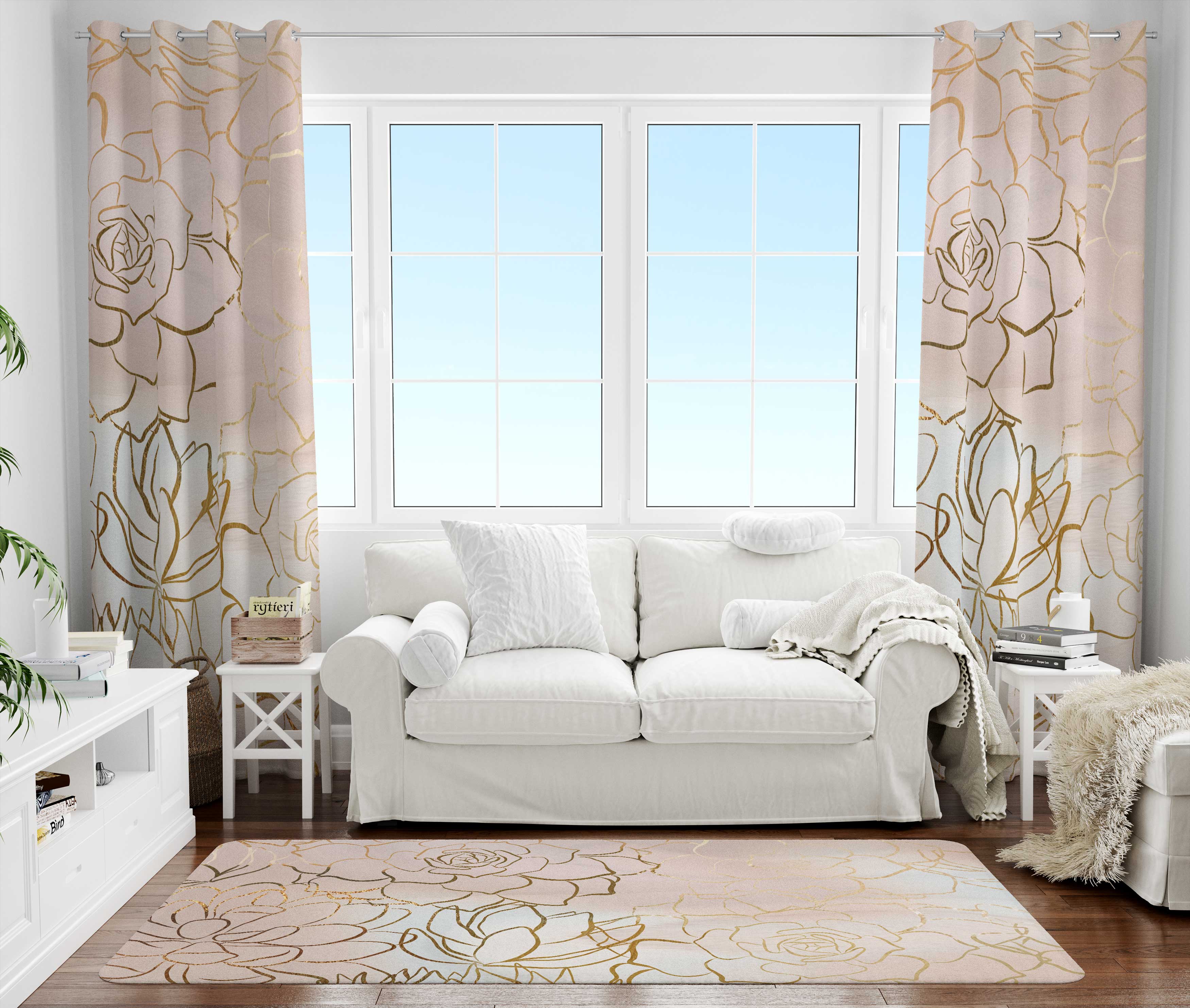Floral Area Rug