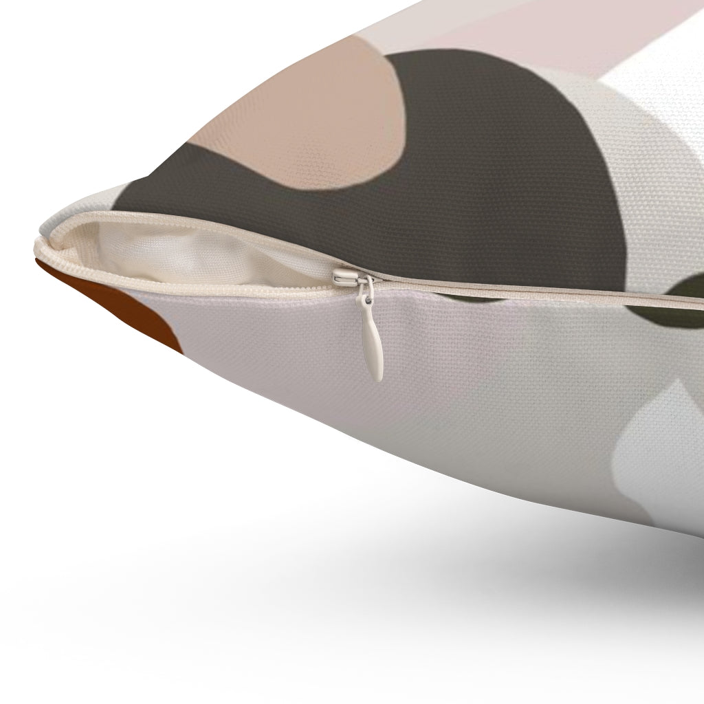 Abstract Pillow Cover | White Brown