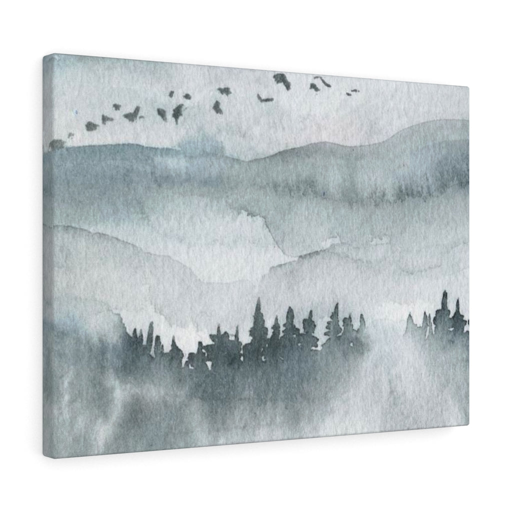Nature Wall Canvas Art | Gray Woodlands