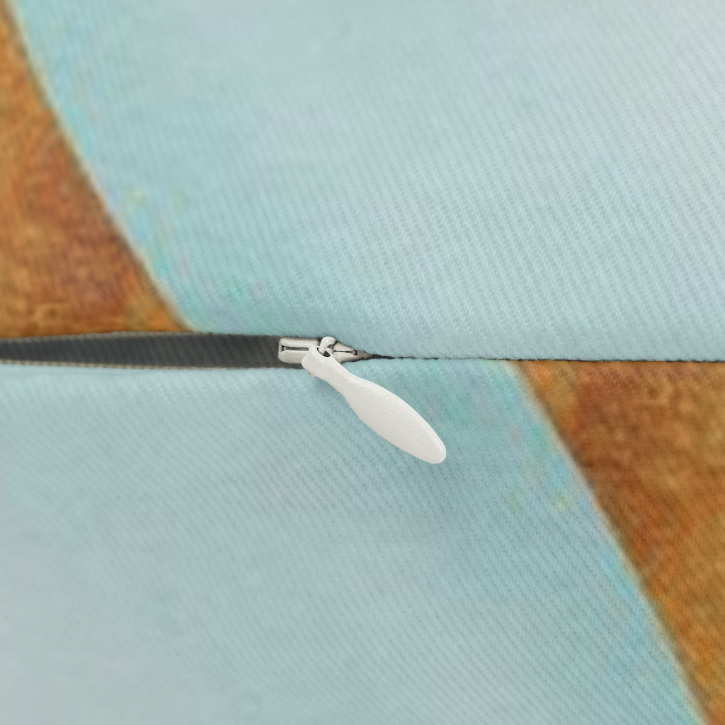 Abstract Boho Lumbar Pillow | Beige Teal Blush Pink