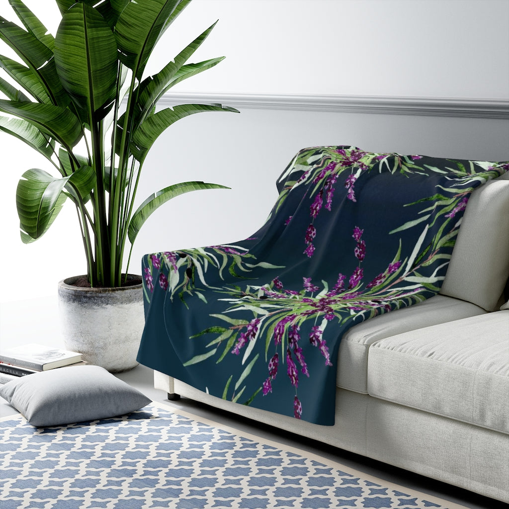 sherpa fleece throw blanket