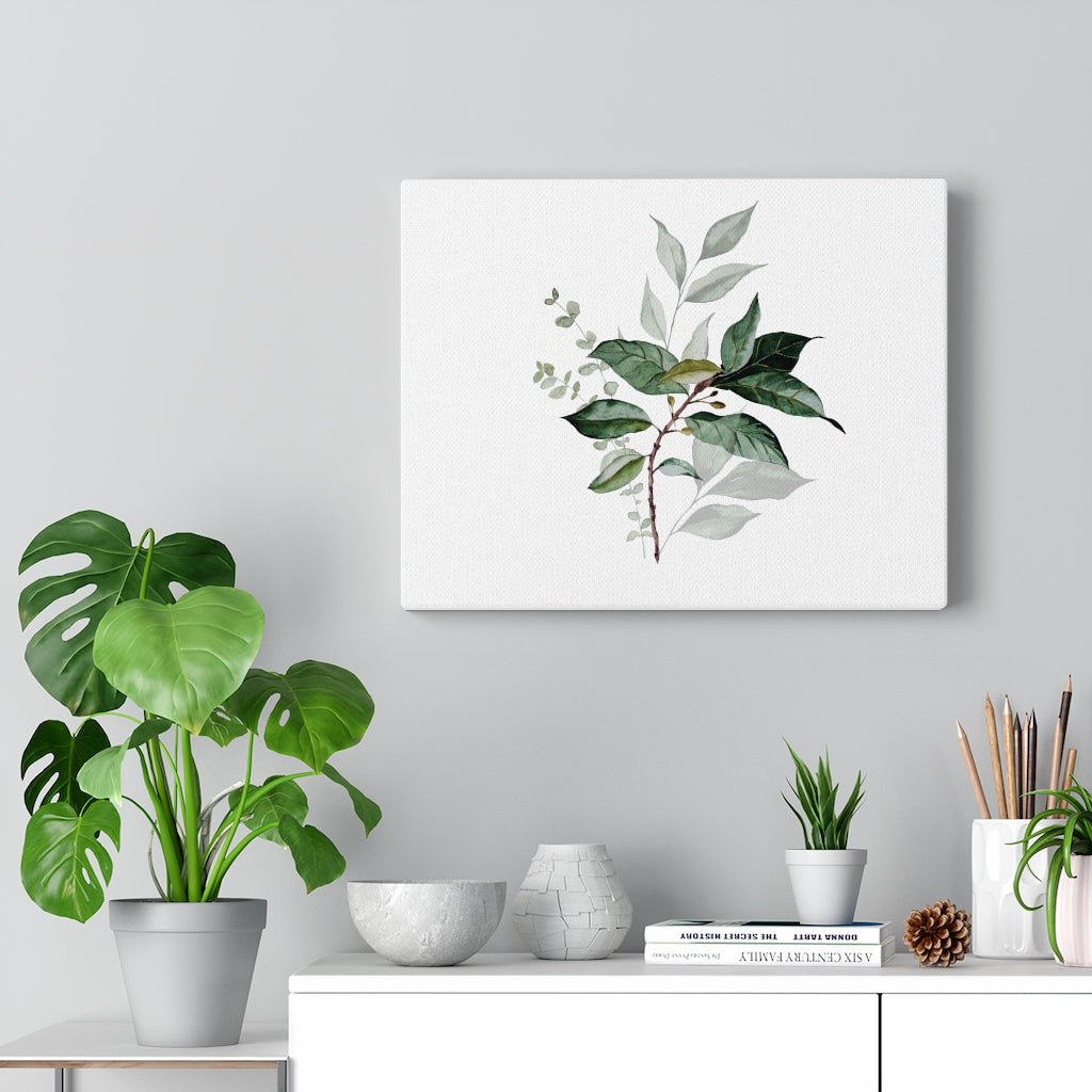 Eucalyptus Canvas Watercolor Wall Art