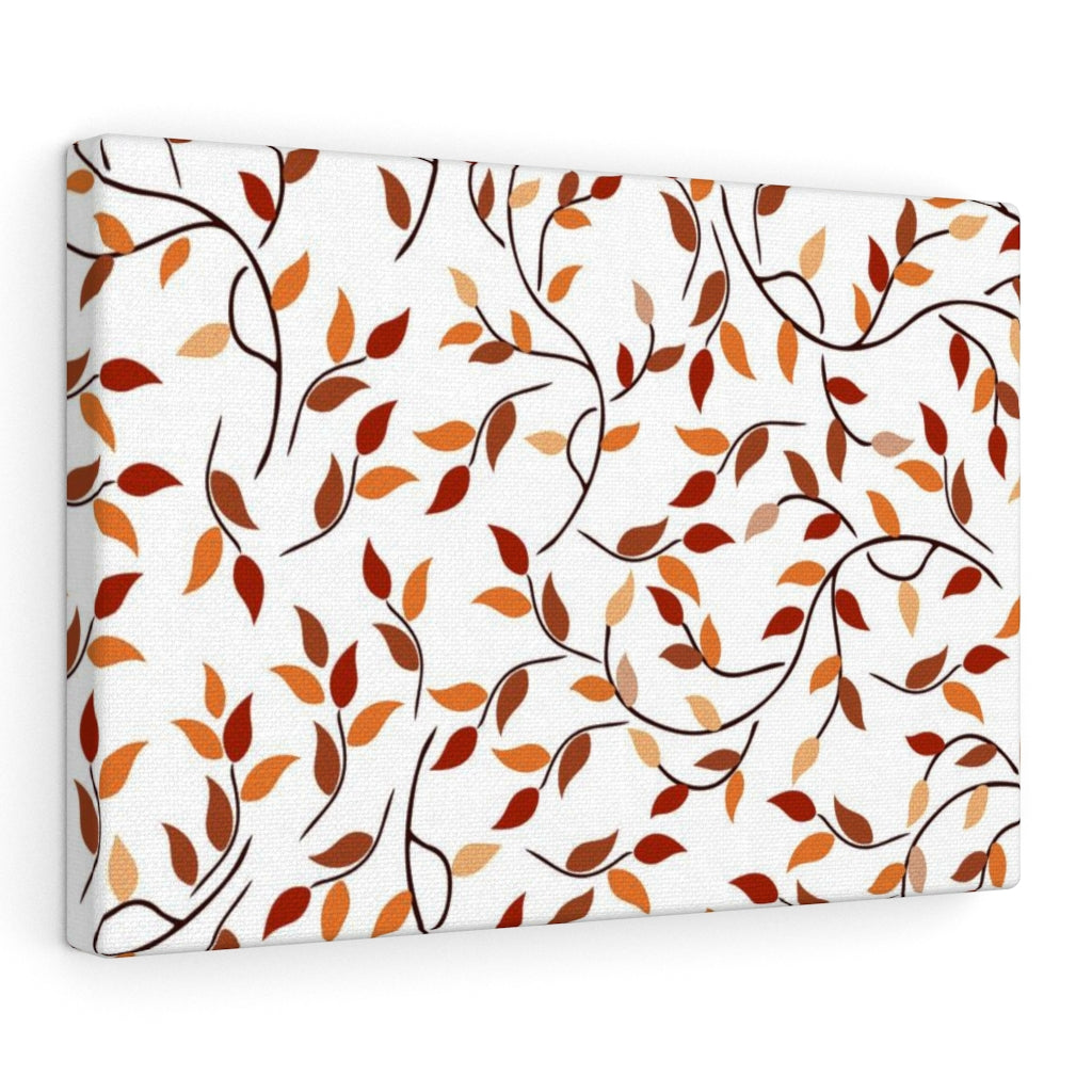 FLORAL WALL CANVAS ART | Red Orange White