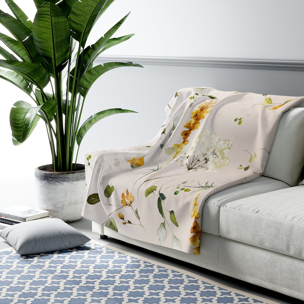 sherpa fleece throw blanket