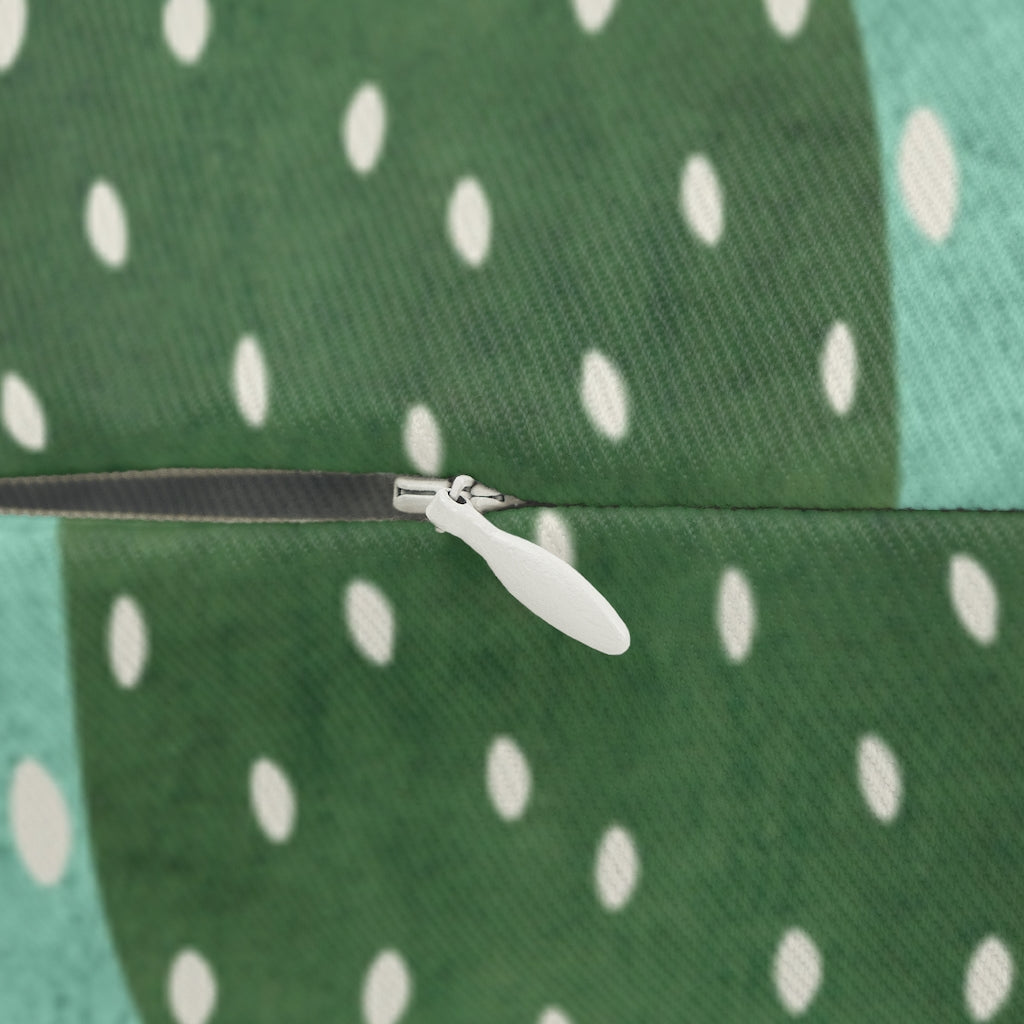 Abstract Boho Lumbar Pillow | Green Cactus