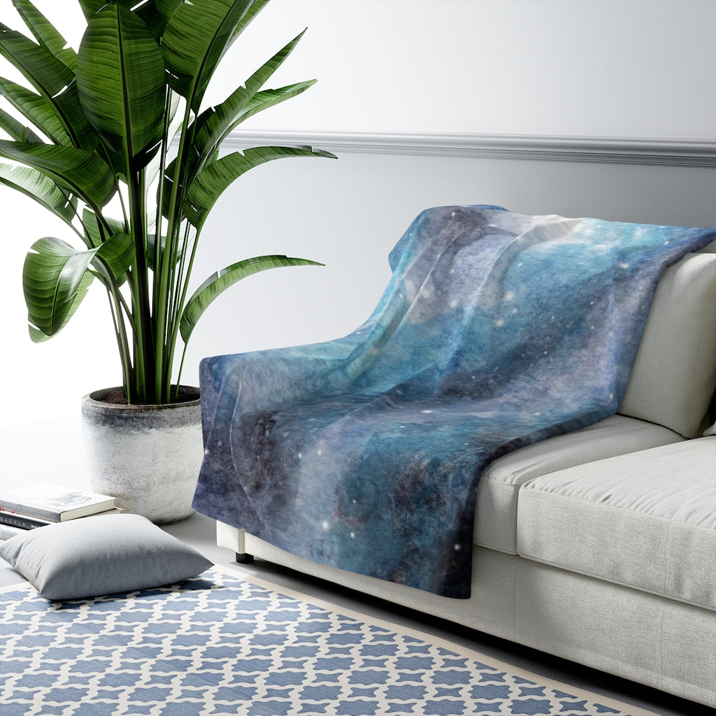 Celestial Sky Comfy Blanket | Blue Navy Ombre