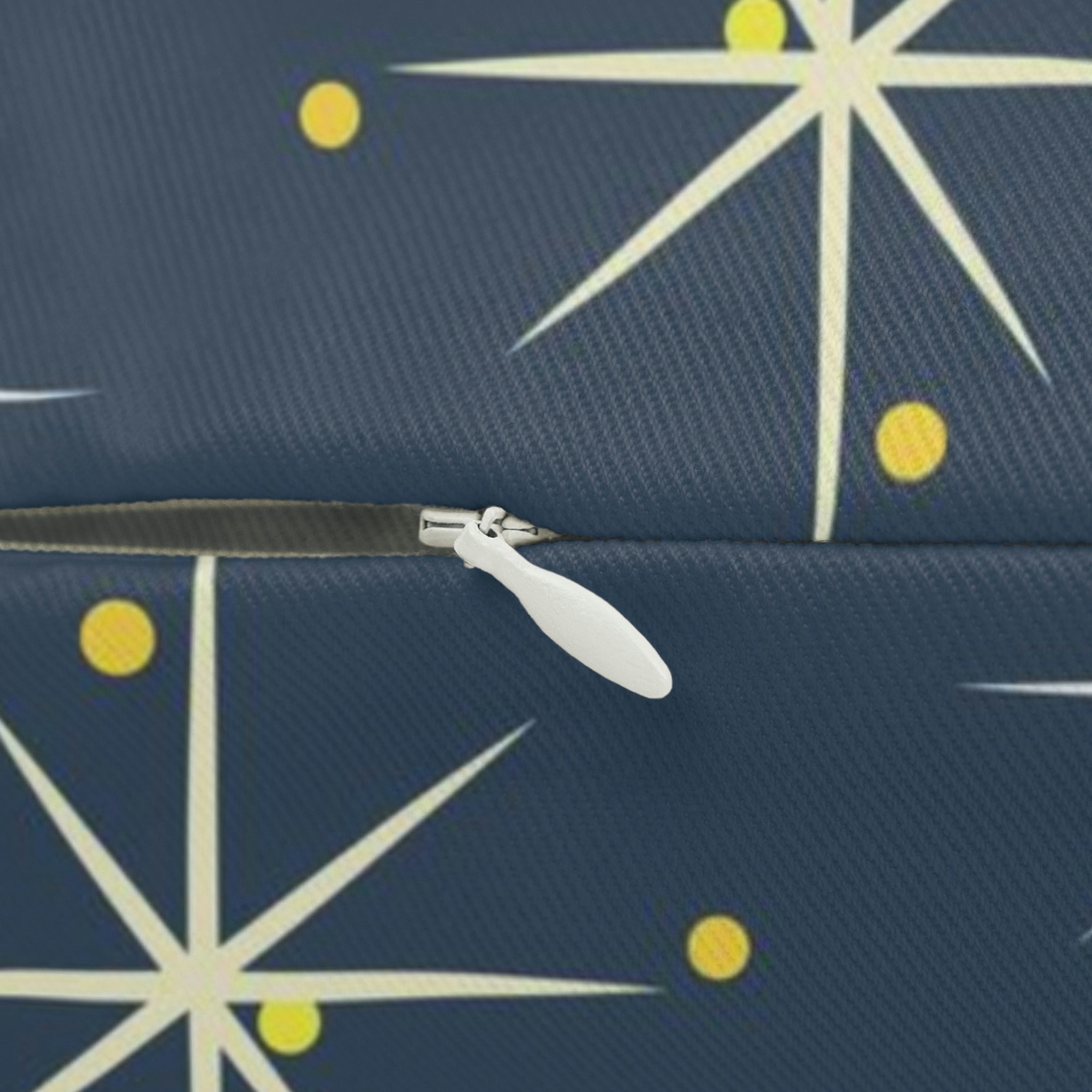 Minimalist Lumbar Pillow | Navy Atomic Stars