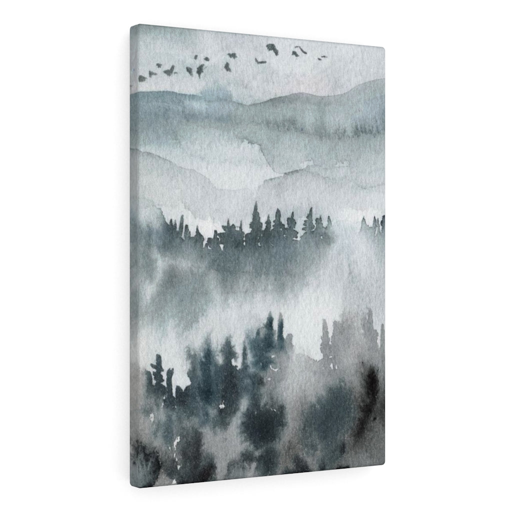 Nature Wall Canvas Art | Gray Woodlands