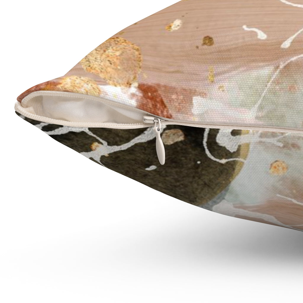 Abstract Pillow Cover | Blue Beige