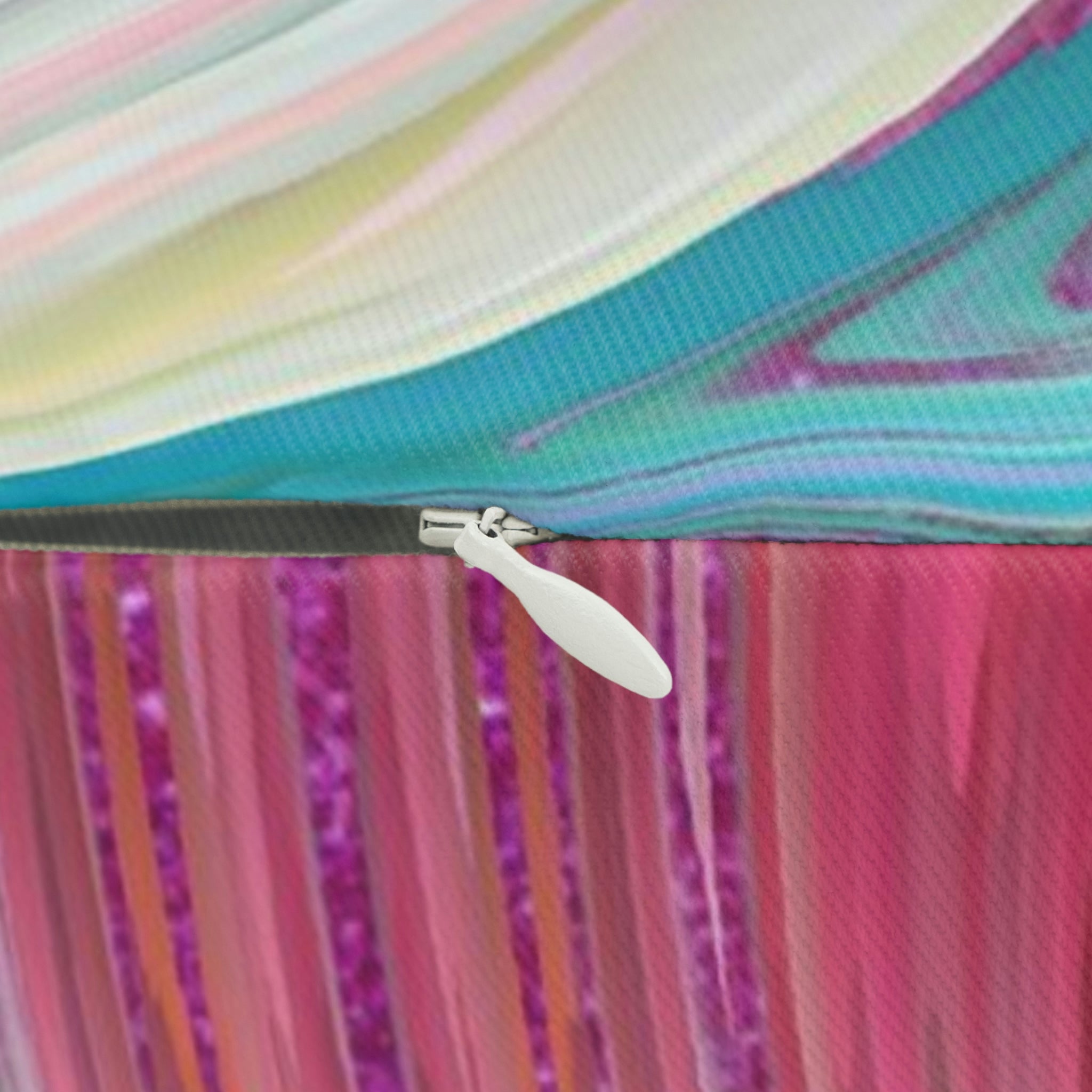 Abstract Lumbar Pillow | Bright Colors
