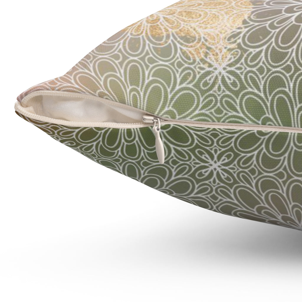 Abstract Pillow Cover | Yellow Blush Pink Grey