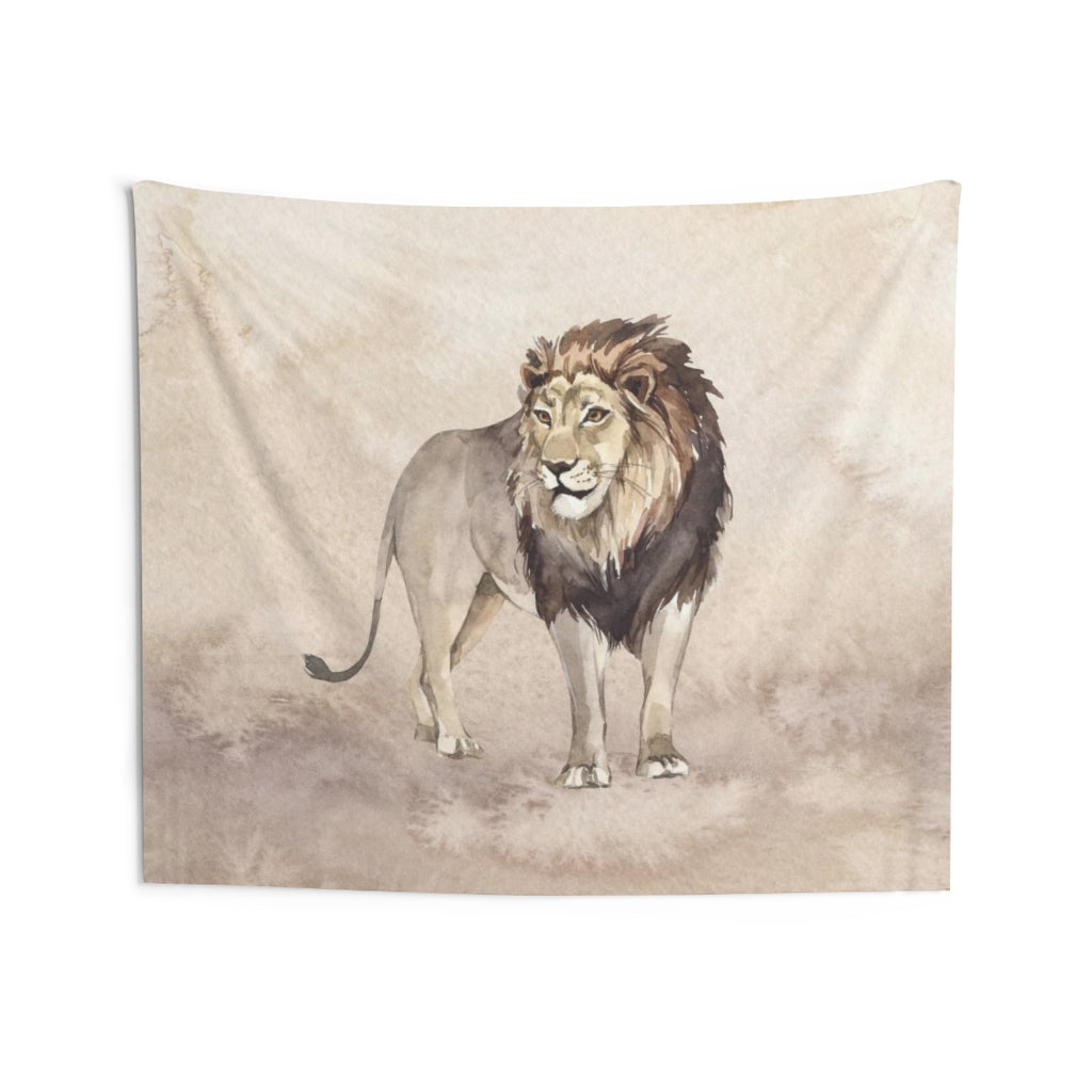 Southwestern Tapestry | Beige Lion Safari