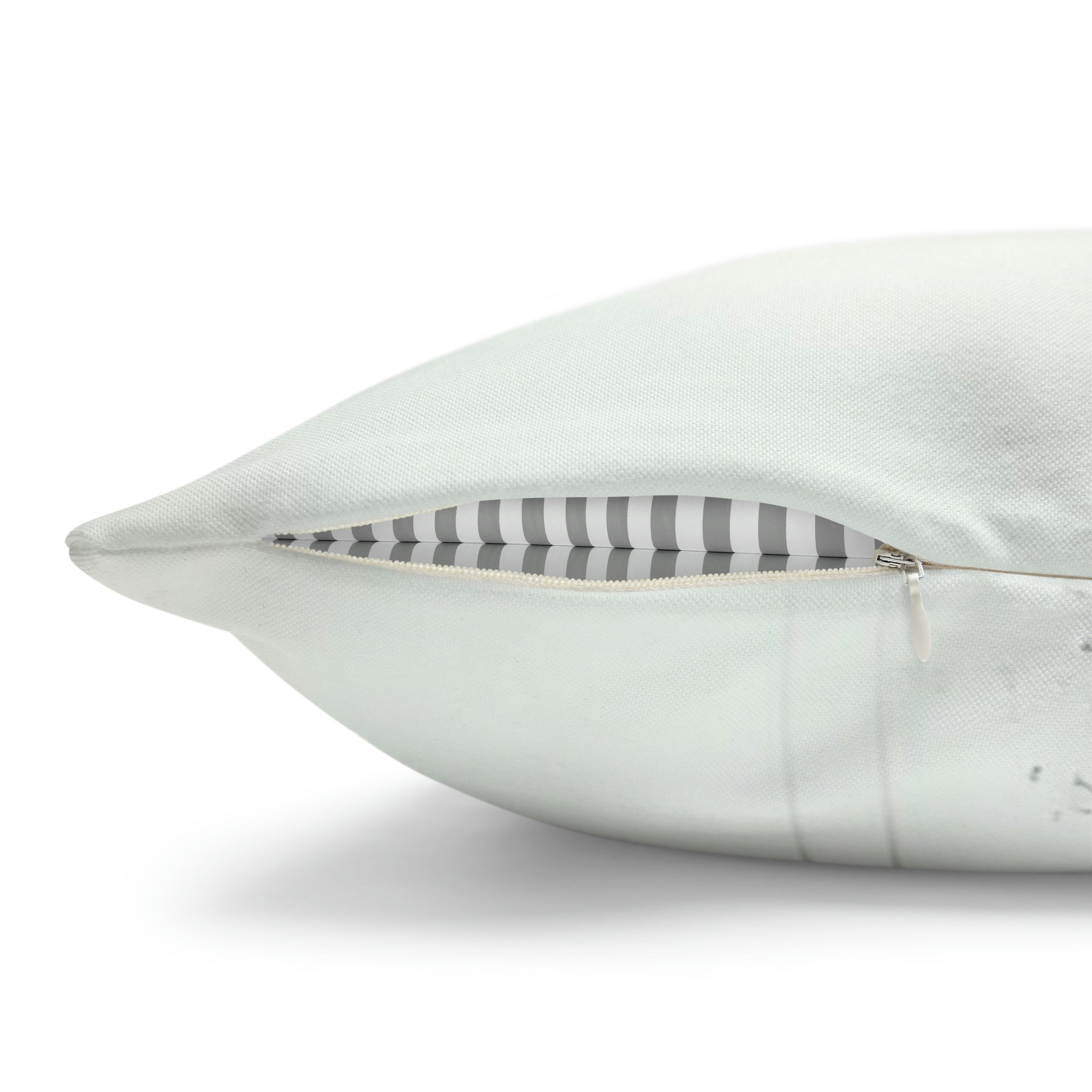 Abstract Pillow Cover | Beige Teal White