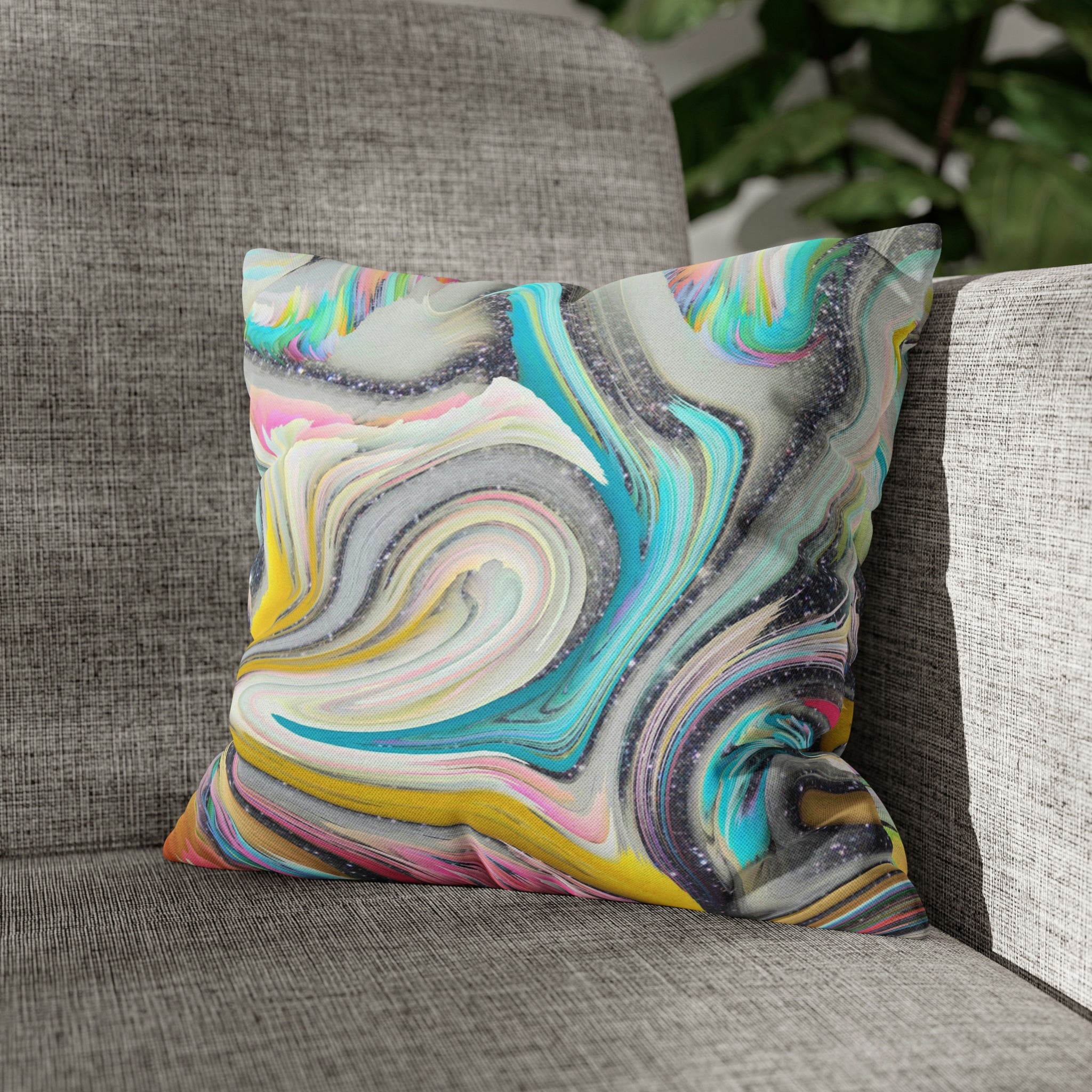 Abstract Pillow Cover | Funky Colorful