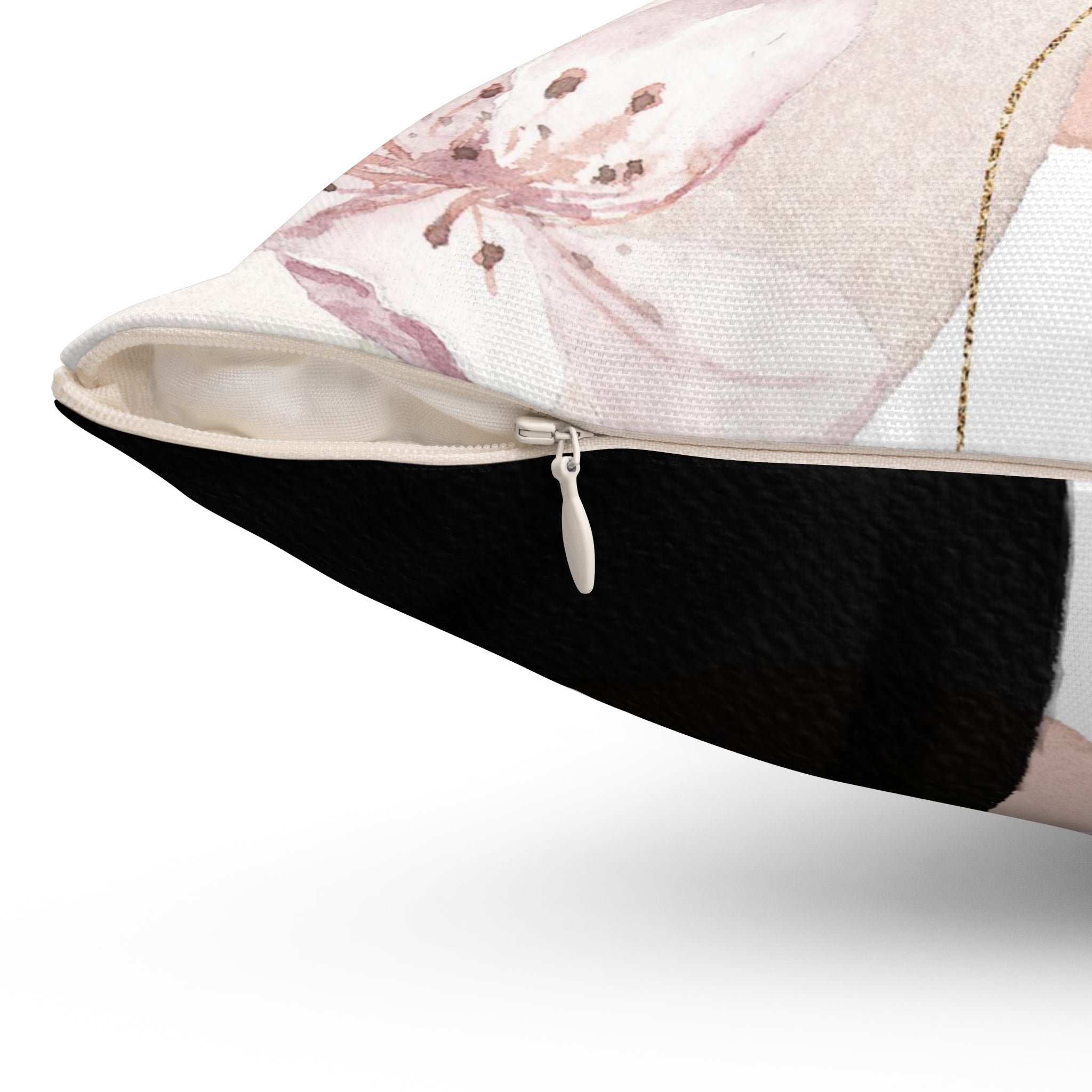 Abstract Pillow Cover | Blush Pink, Black