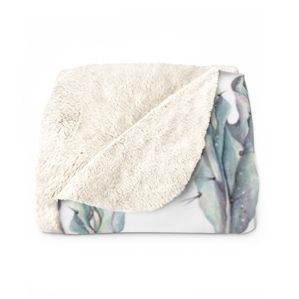Floral Comfy Blanket | Succulent Cactus Flower