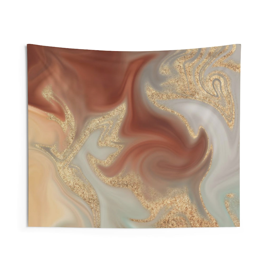 Abstract Tapestry | Rust Red Gold