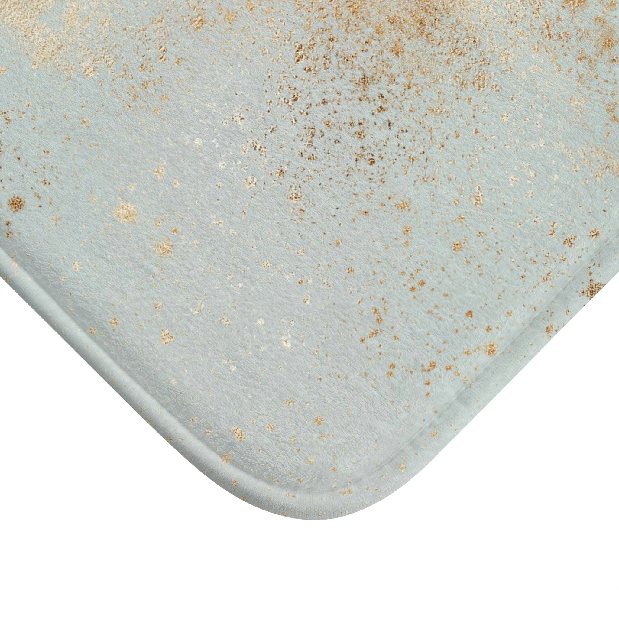 Boho Abstract Bath, Kitchen Mat | Soft Mint Green Blue, Beige