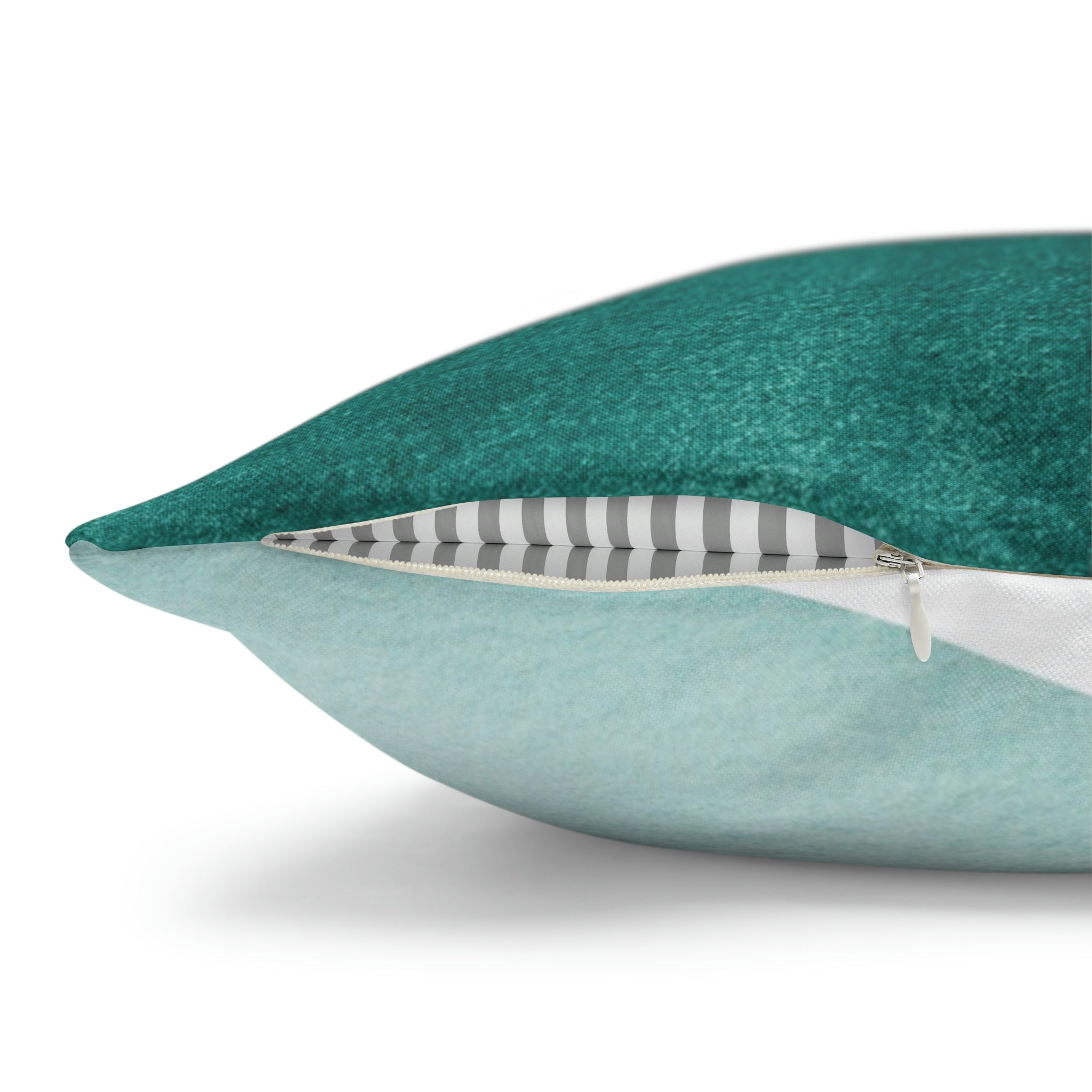 Abstract Boho Pillow Cover | Green Teal Gold