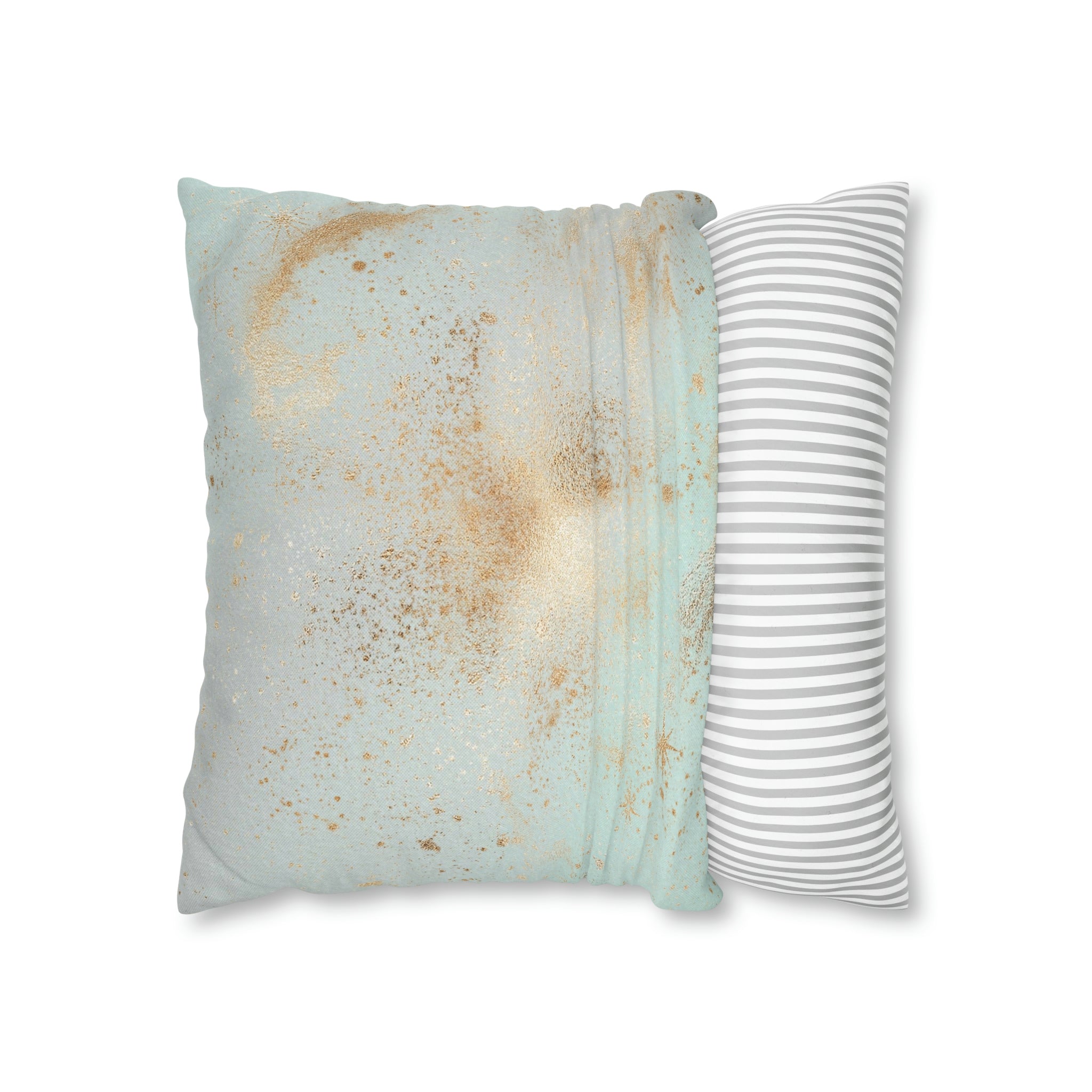 Abstract Pillow Cover | Mint Green Blue Beige