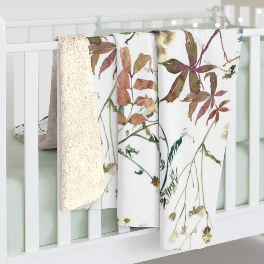 Floral Comfy Blanket | Wild Greenery Flowers