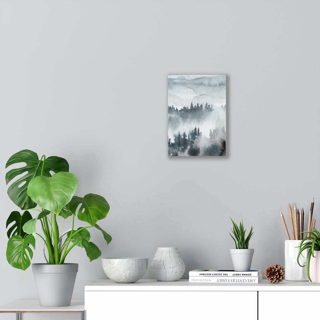 Nature Wall Canvas Art | Gray Woodlands