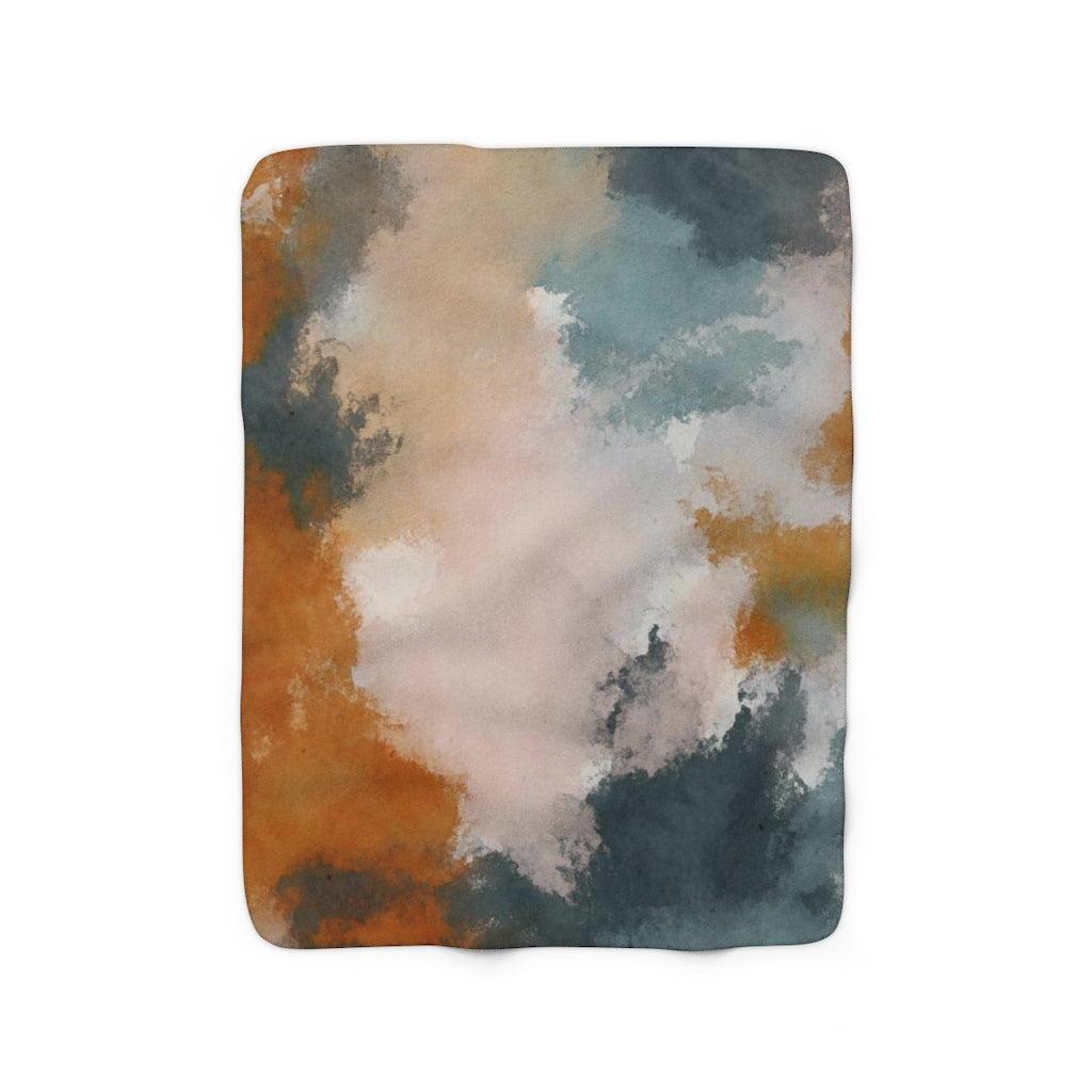 modern abstract cozy blanket