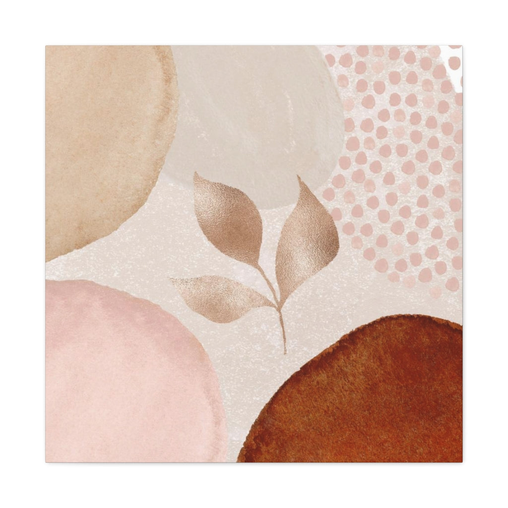 Abstract Canvas Wall Art | Blush Pink Floral