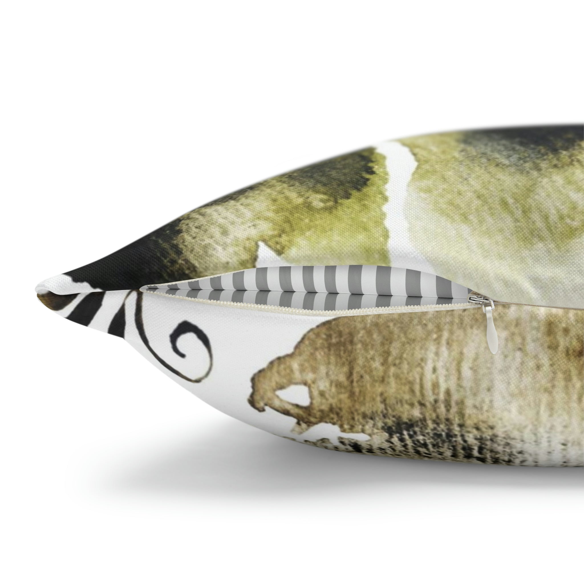 Floral Pillow Cover | Sage Green Abstract Botanical