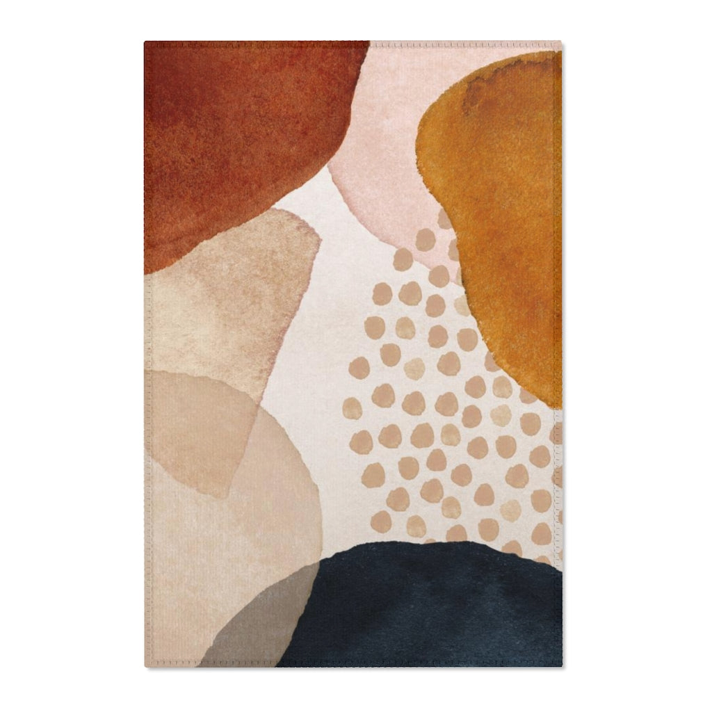 Boho Area Rug | Blush Pink Beige