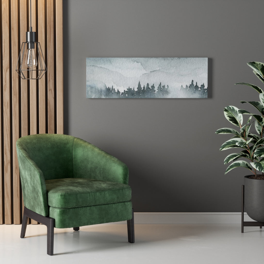 Nature Wall Canvas Art | Gray Woodlands