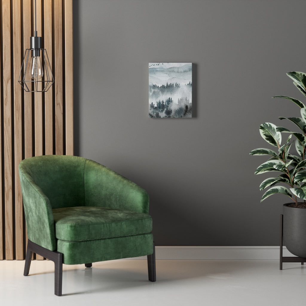 Nature Wall Canvas Art | Gray Woodlands