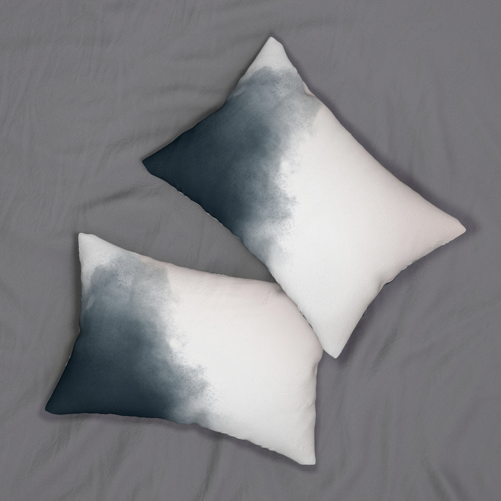 Abstract Boho Lumbar Pillow | Blush Pink Grey