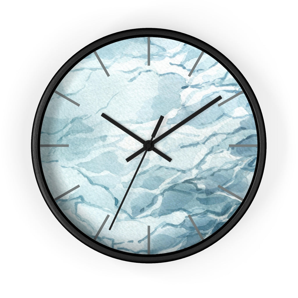 Ocean Blue | Wood Wall Clock 10"