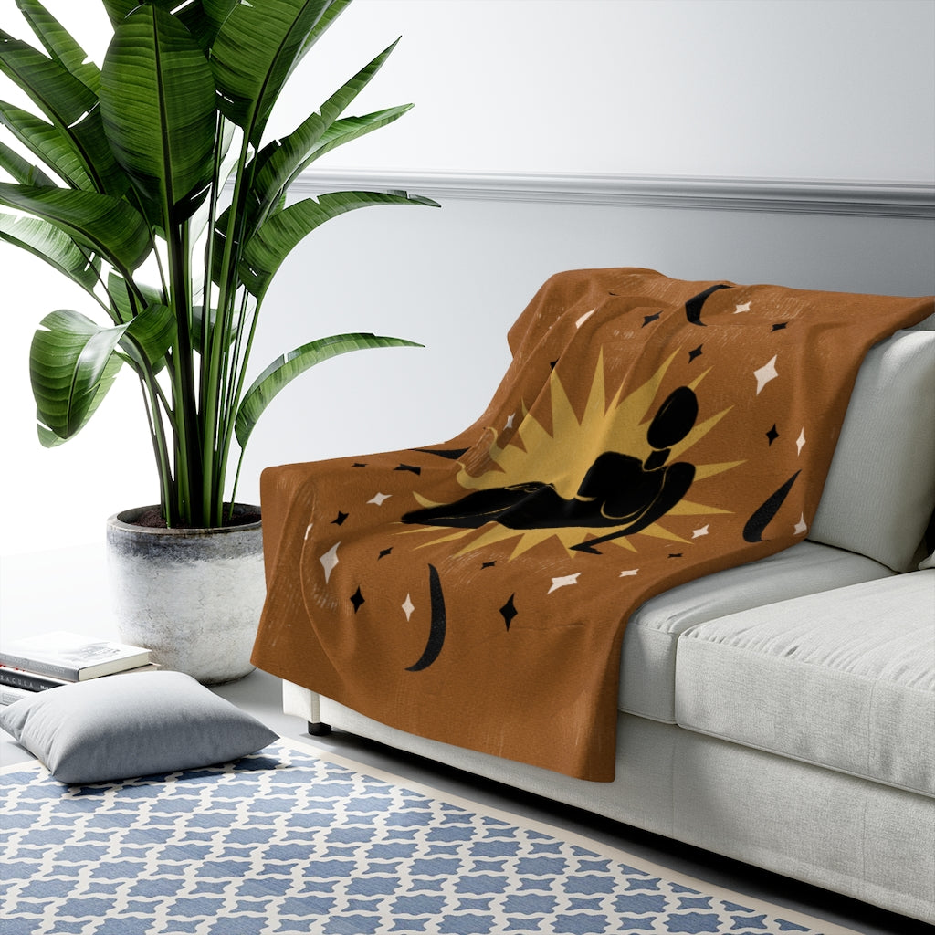 Brown Black, Bohemian Blanket