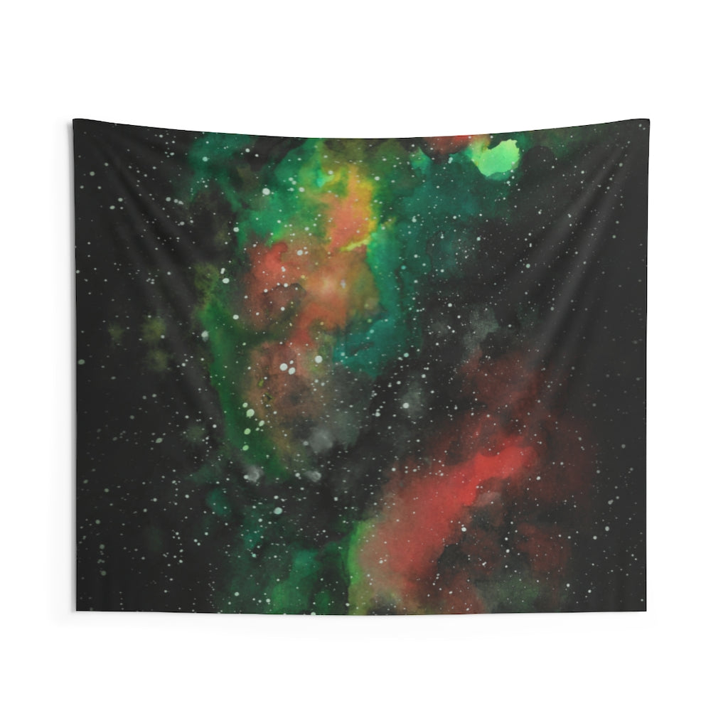 Abstract Tapestry | Black Green Red