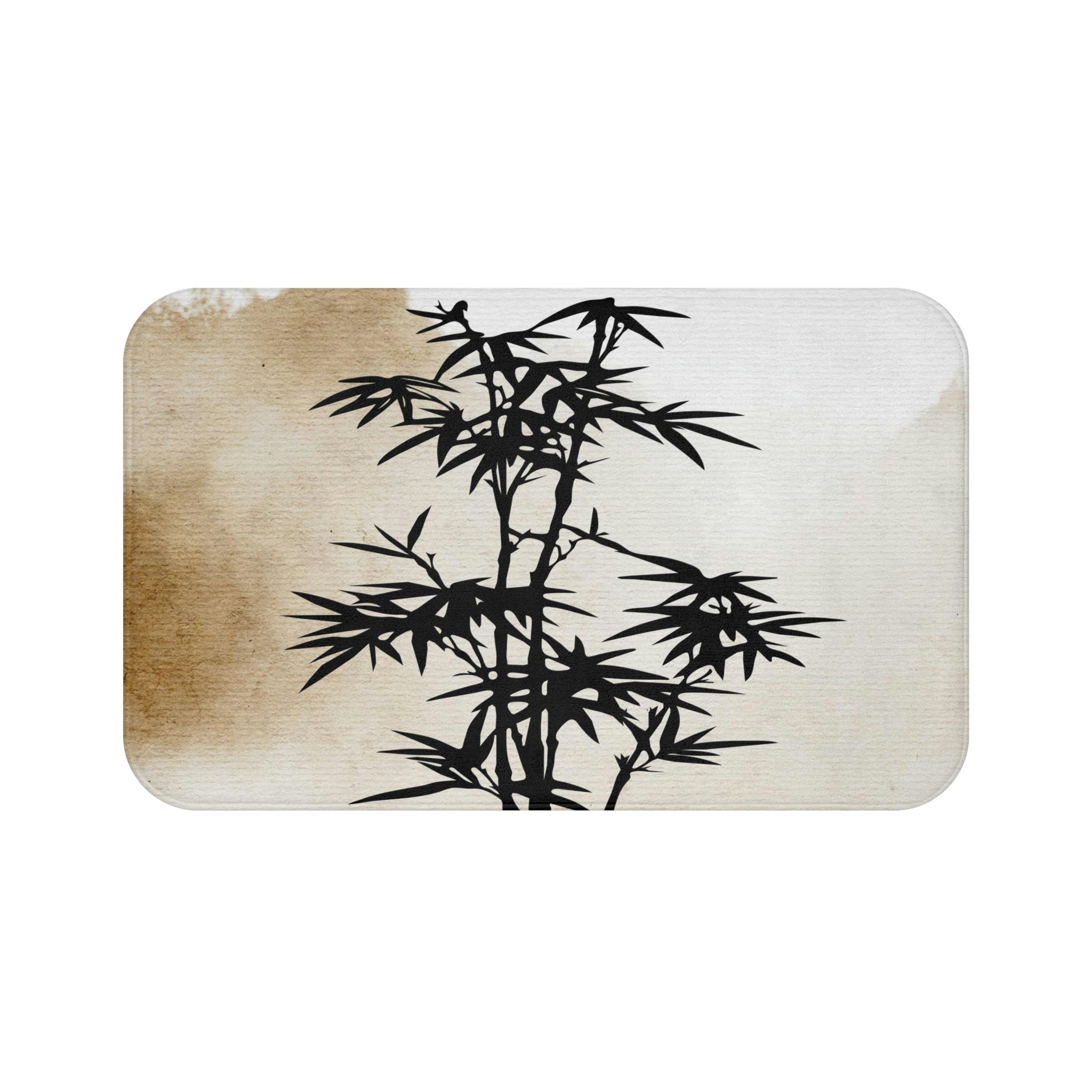 Black Bamboo Soft Bath Mat