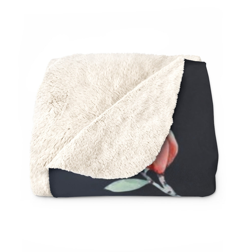 Floral Comfy Blanket | Sage Green Leaves