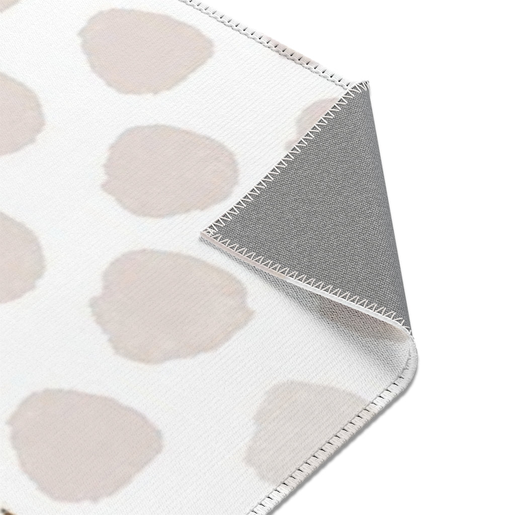 Abstract Area Rug | Green Beige Black Cream Gold